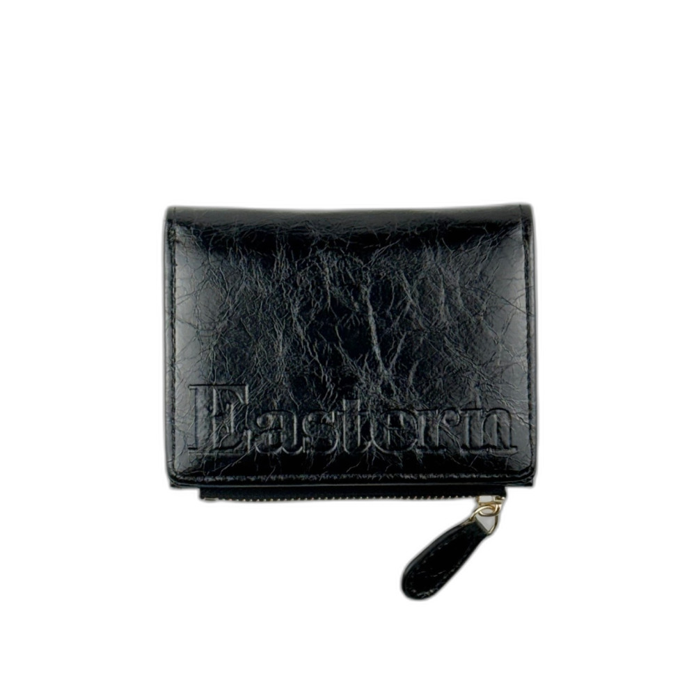 Daily y2k Vintage Leather Half Wallet