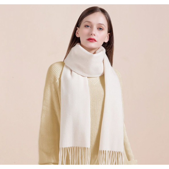 Premium Wool Cashmere muffler scarf