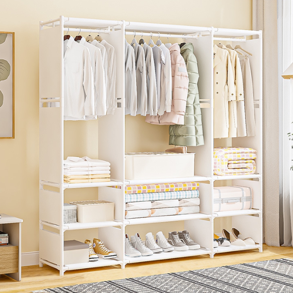 ตู้เสื้อผ้าชั่วคราวแบบมีที่กั้นสไตล์โมเดิร์นขนาดใหญ่