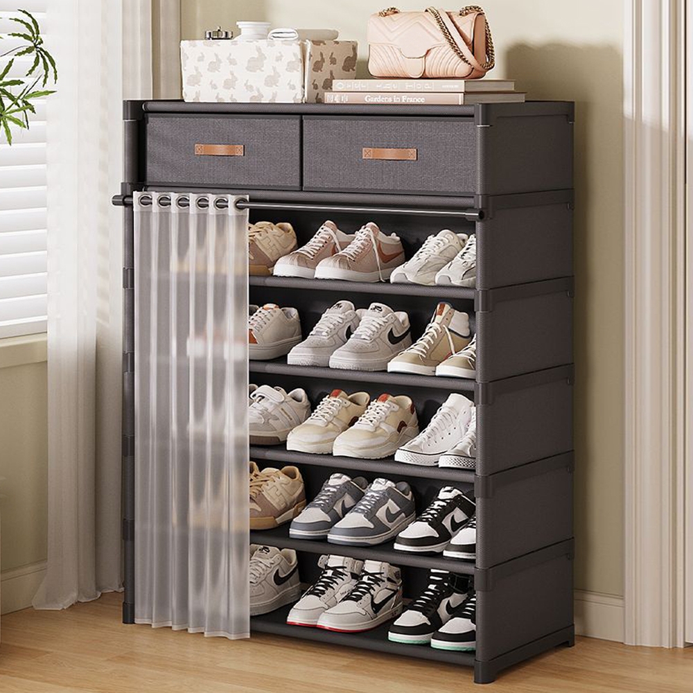 ตู้เก็บรองเท้าแบบมีที่เก็บของ