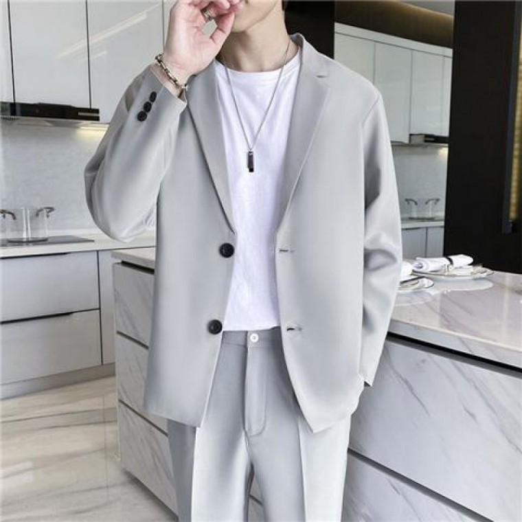 Men's Suit Free Shipping New Men's Casual Set Jacket Fall and Winter All Match Korean Style Slim